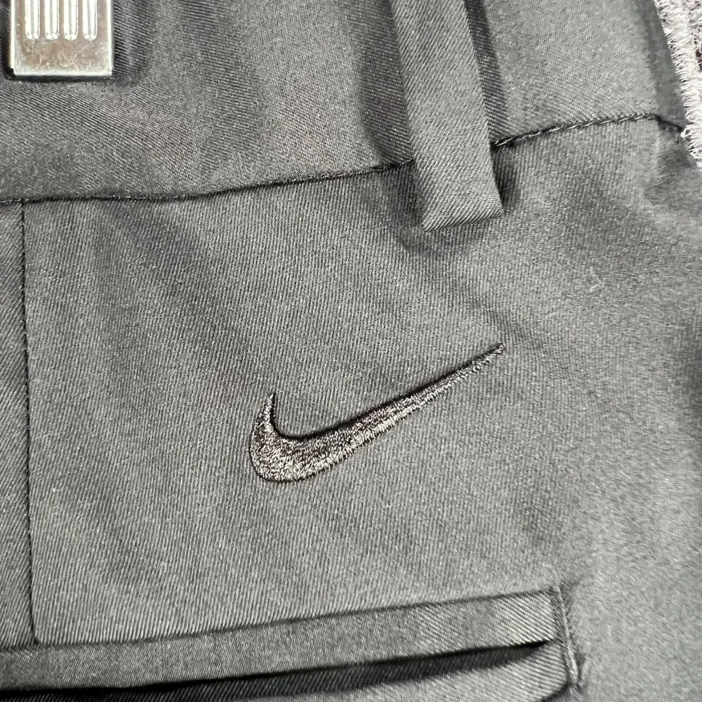 Nike Shorts Mens 38 Black Solid Chino Golf Dri Fit Outdoor Casual Lightweight